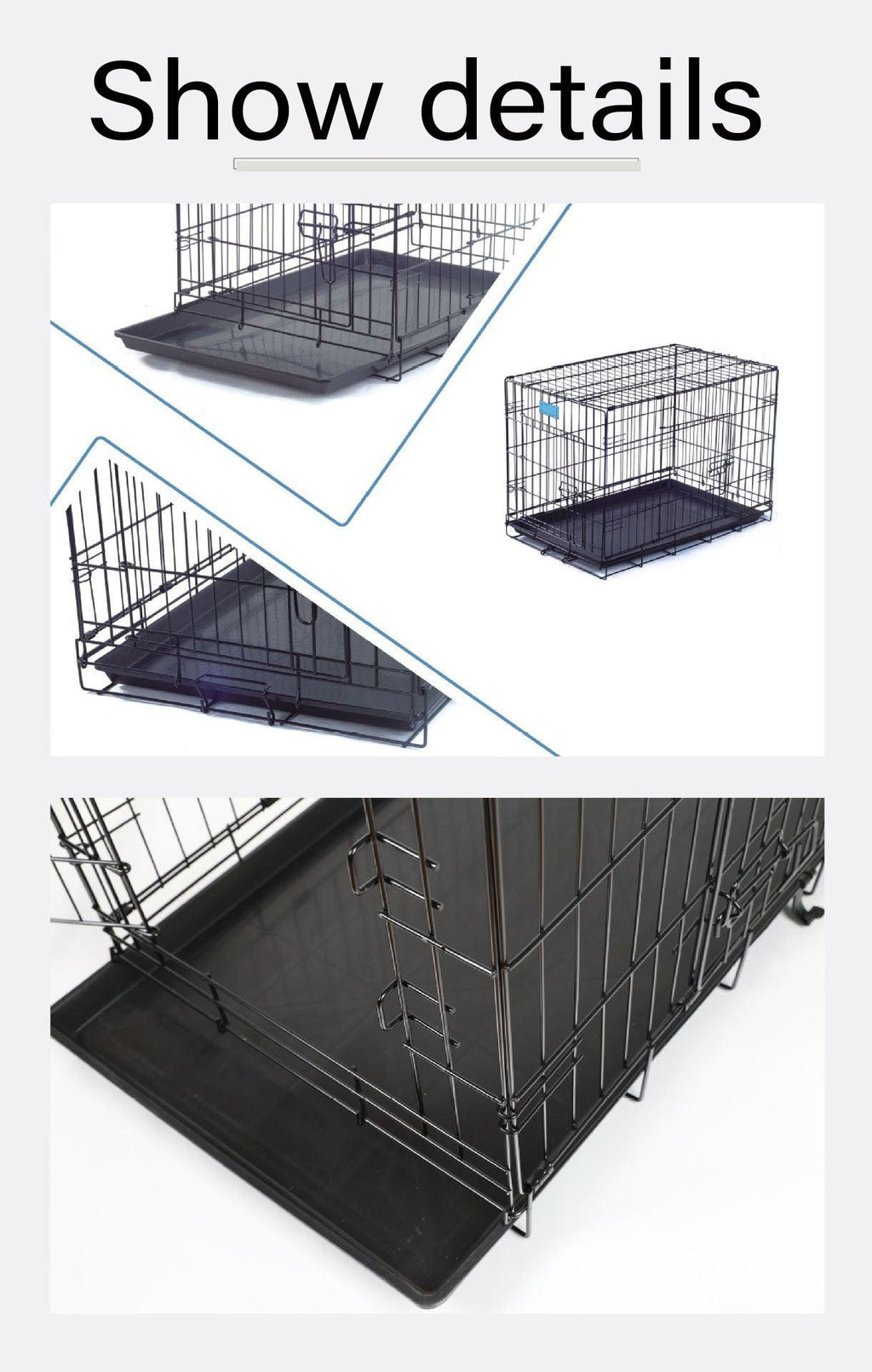 Labrador Luxury Foldable Wire Cage For Large Cats